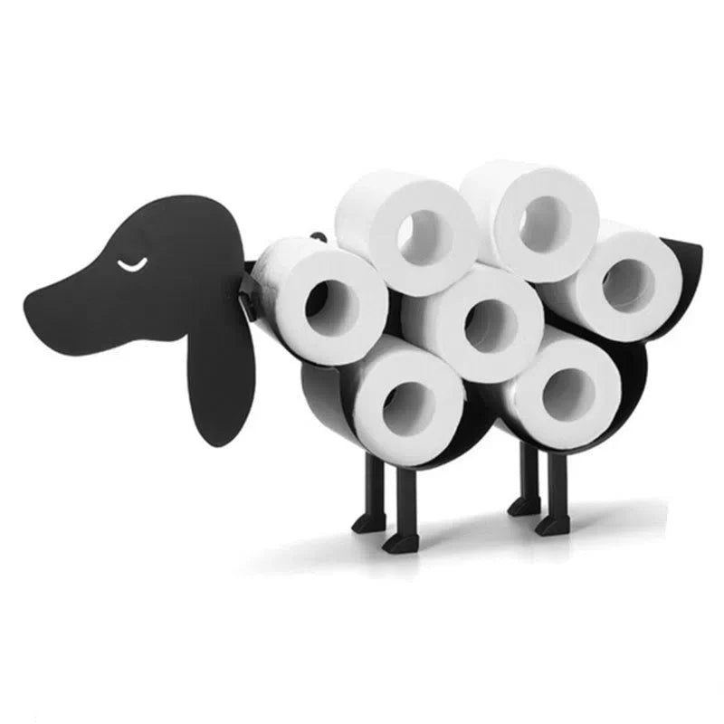 Suporte de Ferro para Papel Higiênico em Formato de Animais