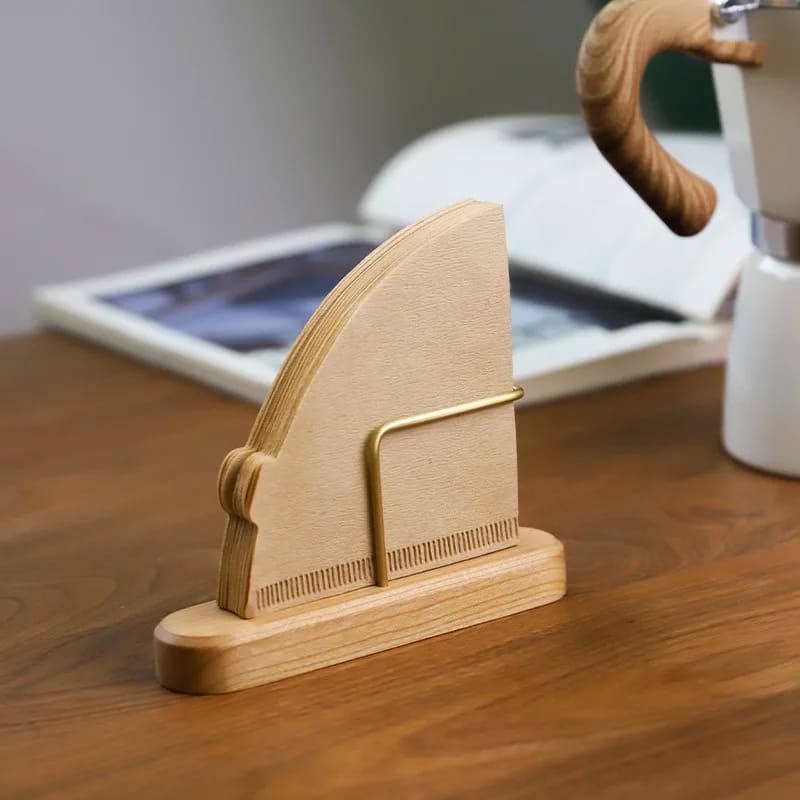 Suporte de Madeira para Filtro de Café - Porta-Filtro para Papel