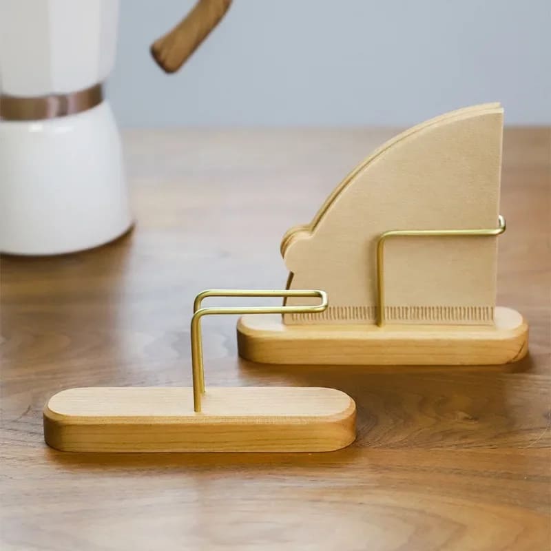 Suporte de Madeira para Filtro de Café - Porta-Filtro para Papel