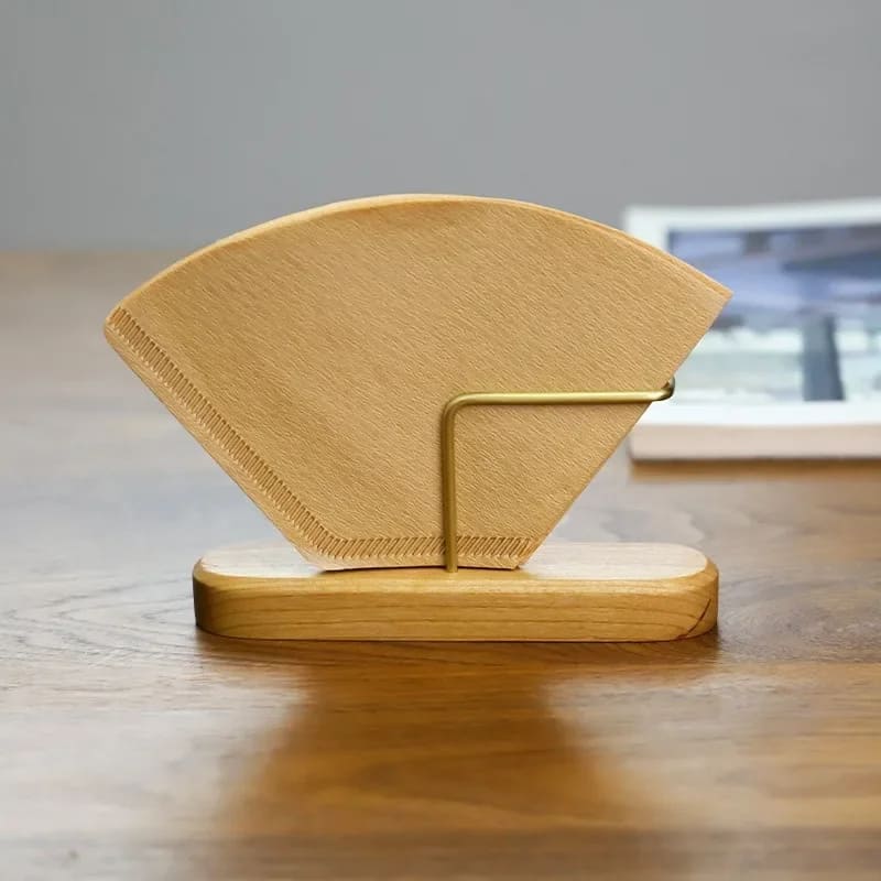 Suporte de Madeira para Filtro de Café - Porta-Filtro para Papel