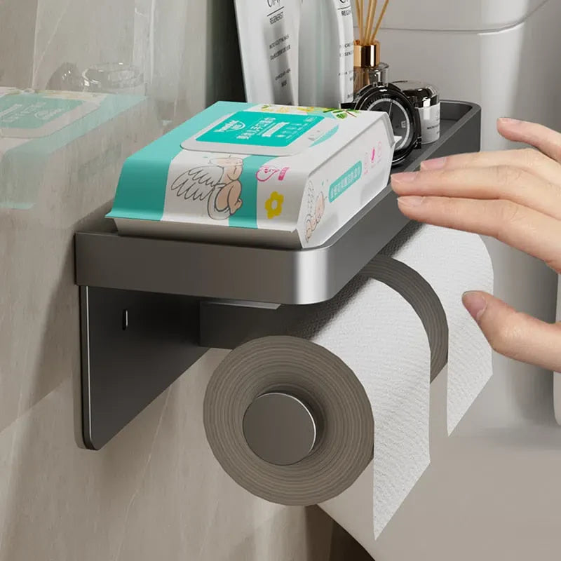 Suporte de Papel Higiênico Inox - Acessório de Banheiro Durável e Elegante