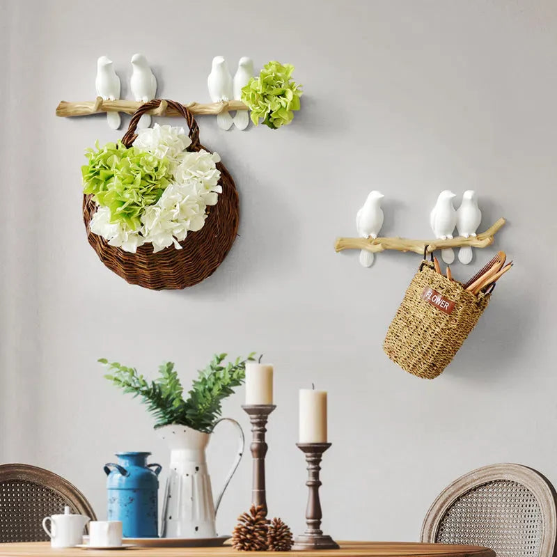 Suporte de Parede para Pássaros Decorativo - Ideal para Jardinagem e Decoração de Interiores