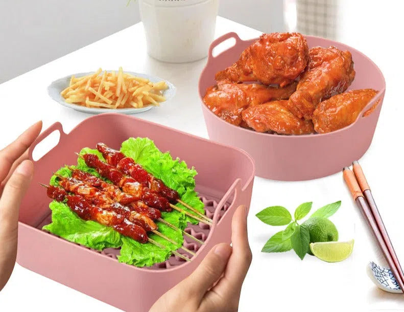 Suporte de Silicone Antiderrapante para AirFryer - Acessório de Cozinha