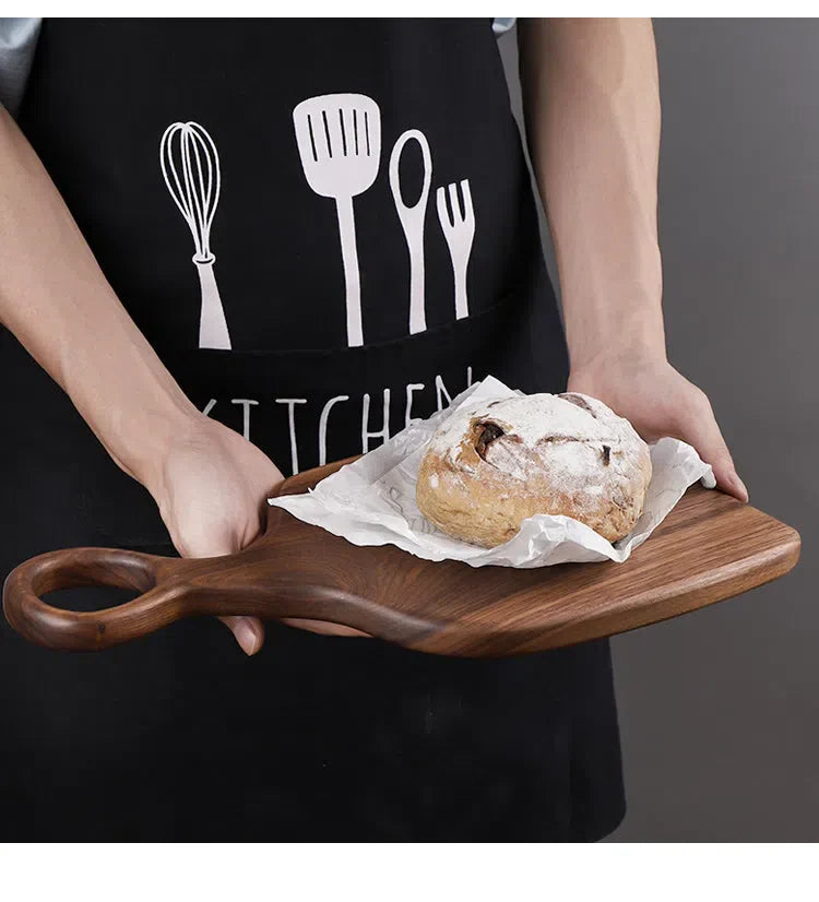 Tábua de Corte de Madeira Nobre de Nogueira para Cozinha