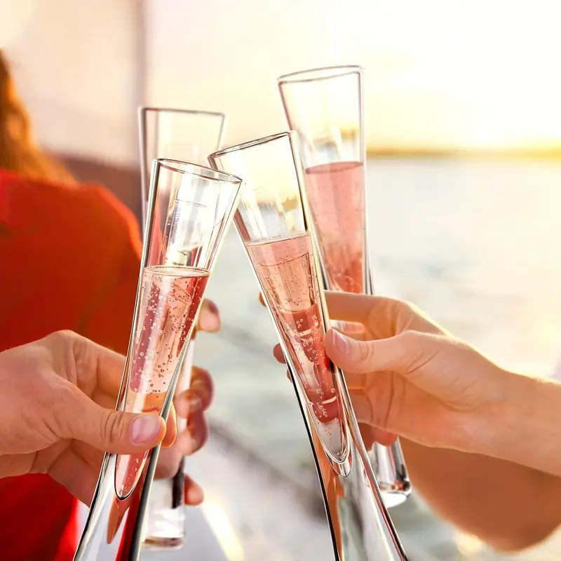 Taça de Champanhe de Cristal para Espumante - Ideal para Bar em Casa