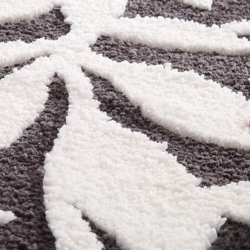 Tapete Antiderrapante com Design de Folhas – Estilo e Segurança para o Seu Espaço