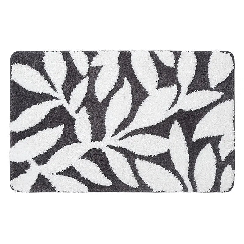 Tapete Antiderrapante com Design de Folhas – Estilo e Segurança para o Seu Espaço