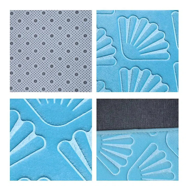 Tapete Antiderrapante em Design de Concha, Macio e Absorvente