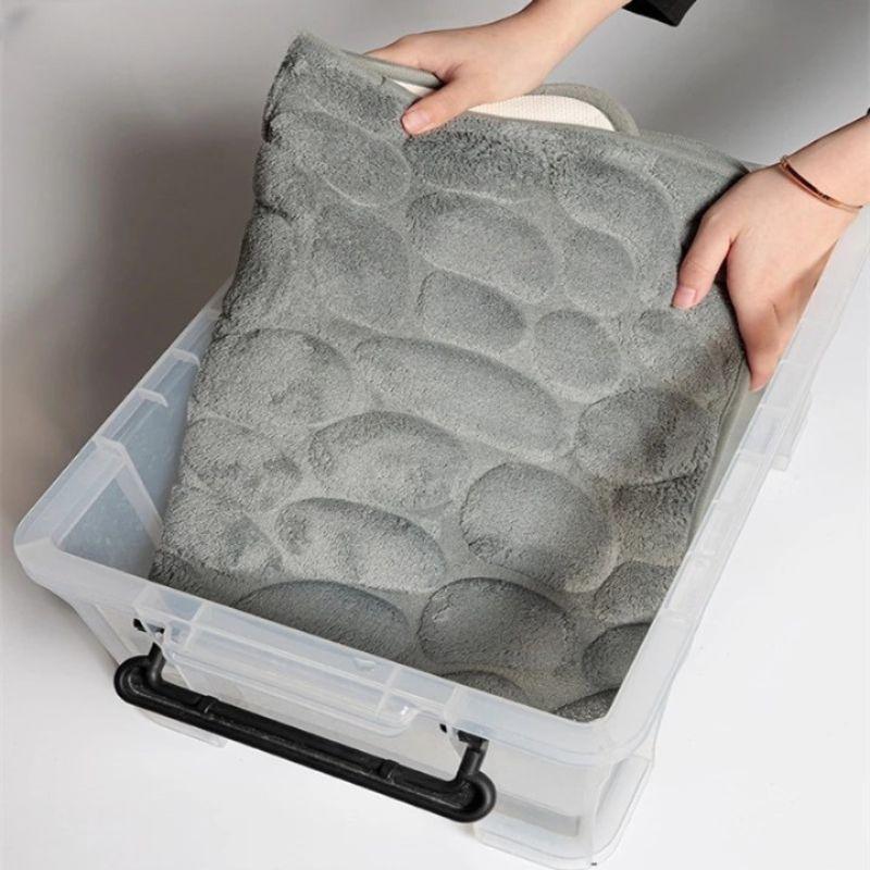 Tapete Antiderrapante para Banheiro Absorvente e Confortável 60x40cm