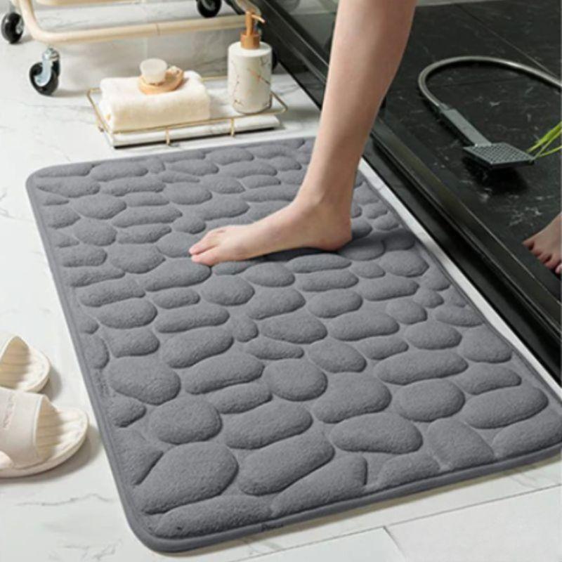 Tapete Antiderrapante para Banheiro Absorvente e Confortável 60x40cm