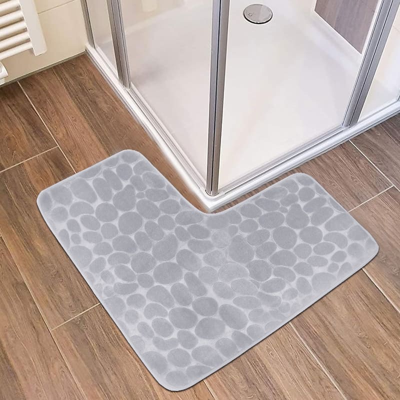 Tapete Antiderrapante para Banheiro - Absorvente em Canto