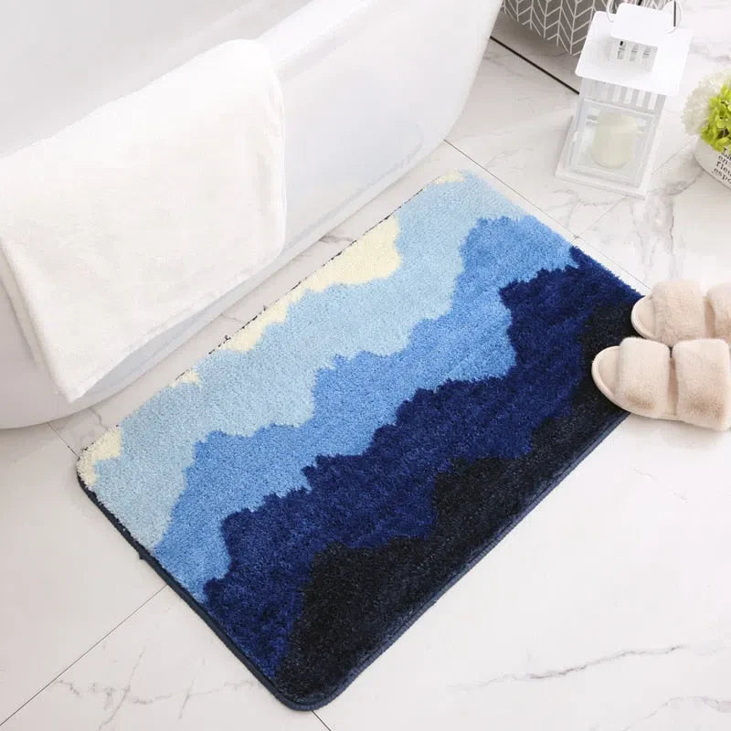 Tapete Decorativo com Design de Ondas para Sala de Estar