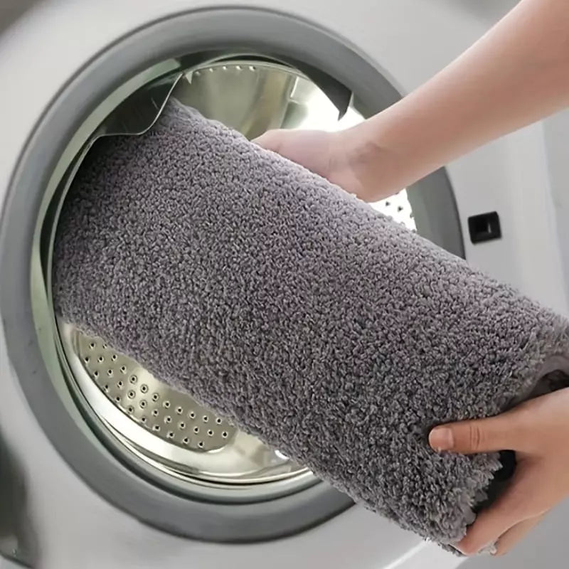 Tapete Felpudo Antiderrapante para Banheiro - Absorvente e Confortável