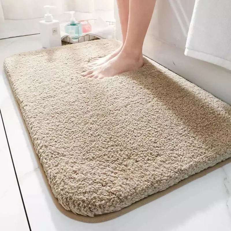 Tapete Felpudo Antiderrapante para Banheiro - Absorvente e Confortável