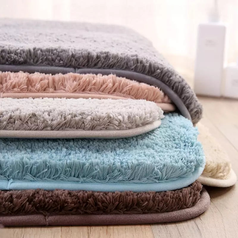 Tapete Felpudo Antiderrapante para Banheiro - Absorvente e Confortável