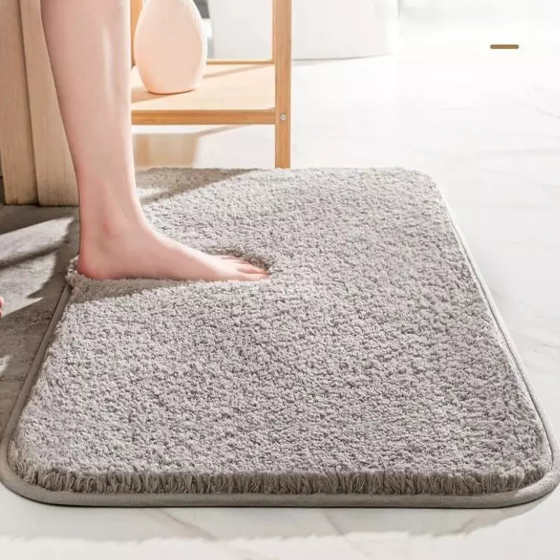 Tapete Felpudo Antiderrapante para Banheiro - Absorvente e Confortável