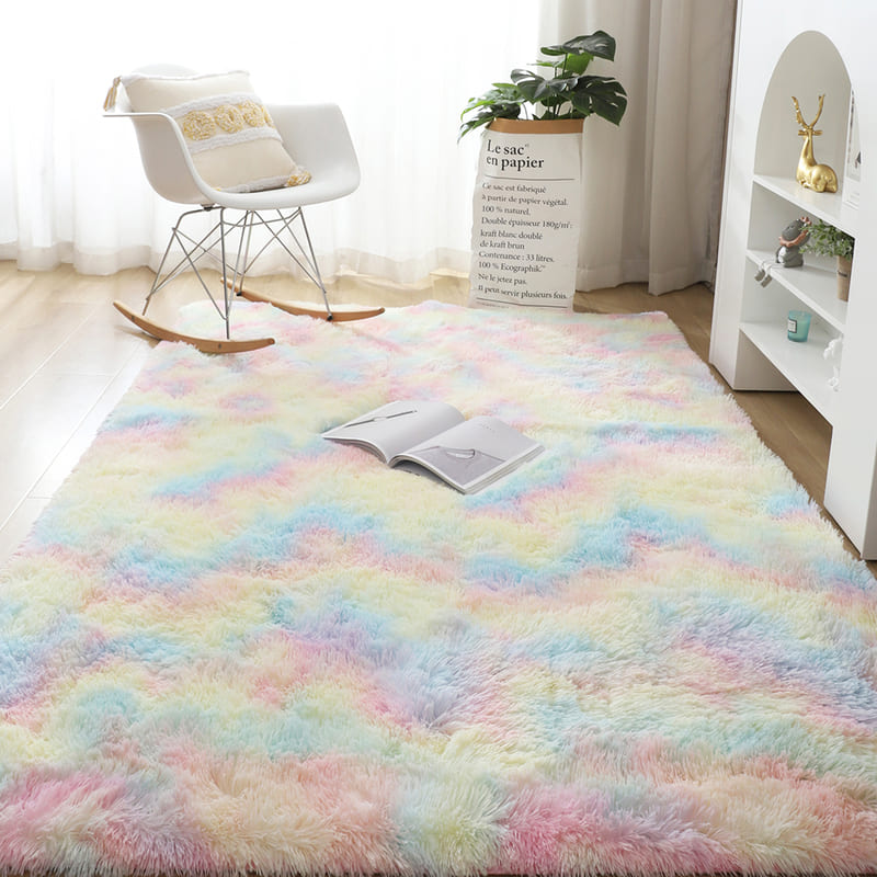 Tapete Infantil Felpudo Colorido Mesclado para Brincadeiras
