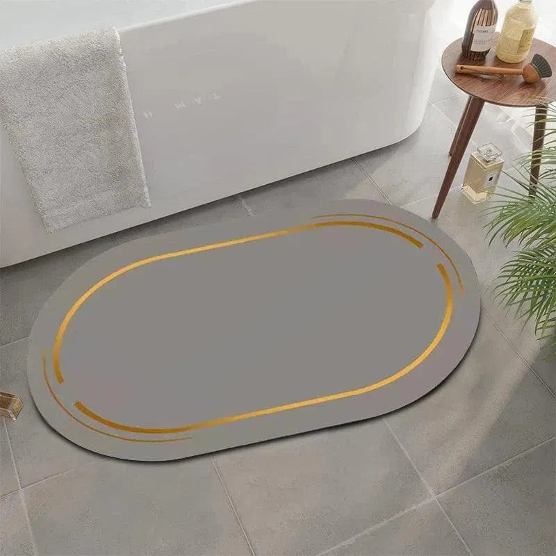 Tapete Moderno Antiderrapante e Absorvente para Banheiro - Ideal para Decoração e Conforto