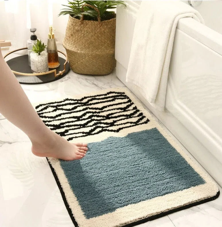 Tapete Ultra de Microfibra para Banheiro Antiderrapante e Absorvente