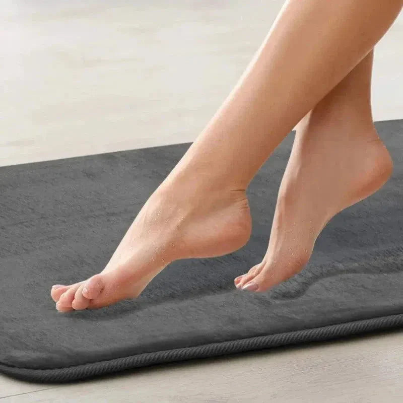 Tapete de Banho Antiderrapante com Textura de Pedra