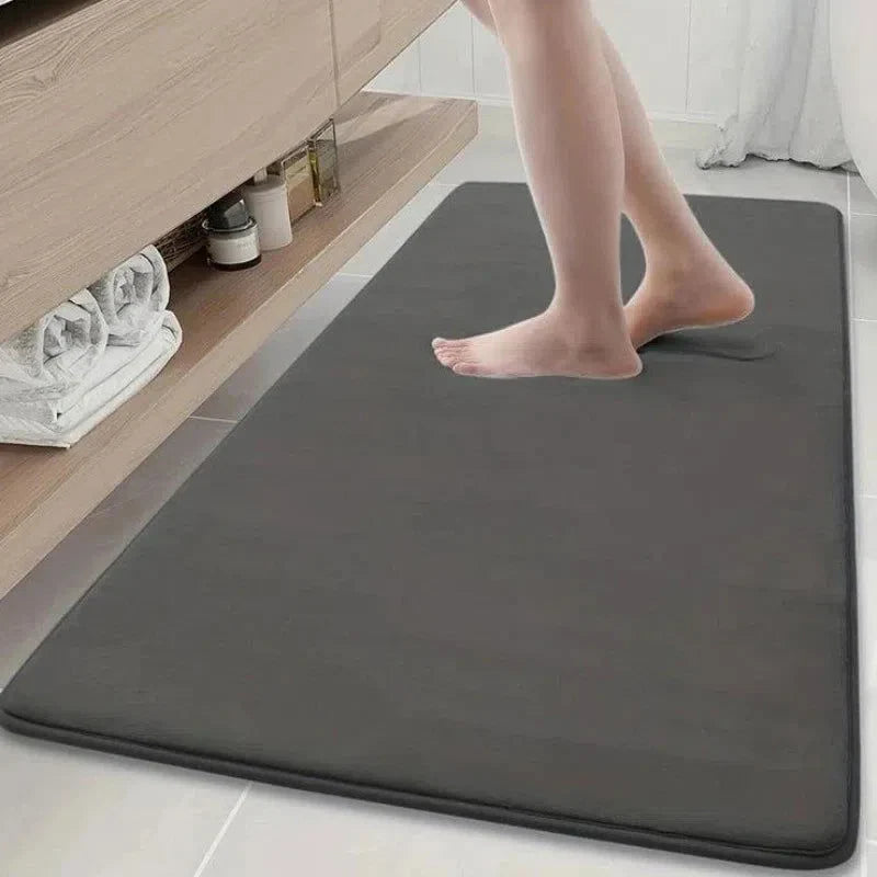 Tapete de Banho Antiderrapante com Textura de Pedra