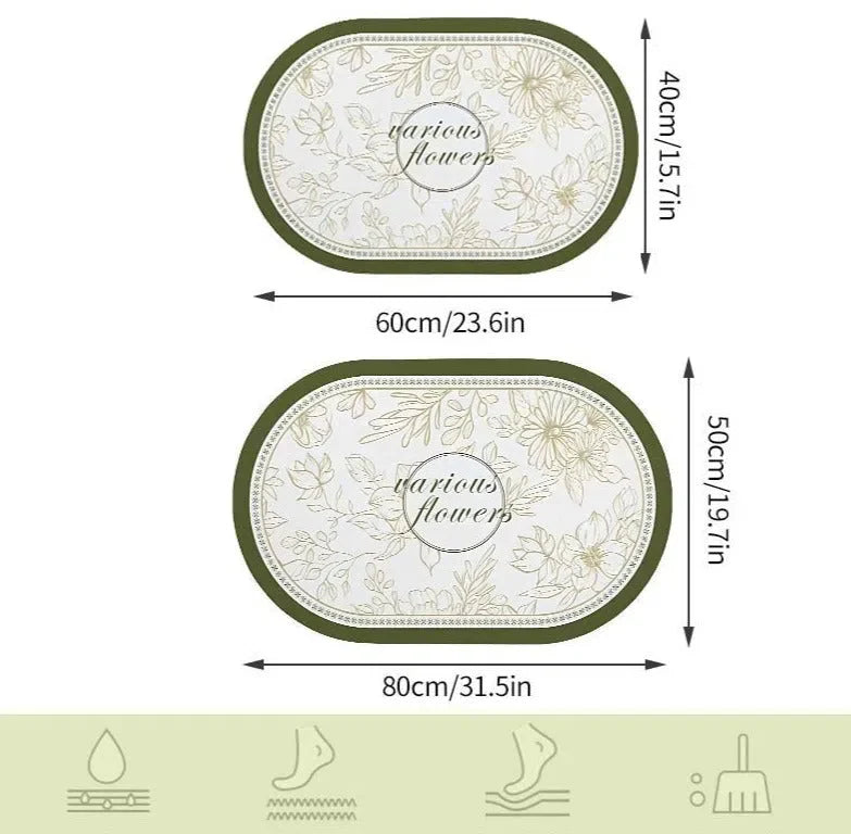 Tapete de Jardim Antiderrapante para Exterior - Design Colorido e Durável