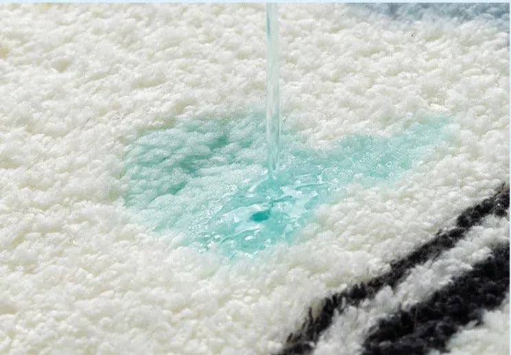 Tapete de Microfibra Nórdico para Sala de Estar - Design Moderno e Confortável