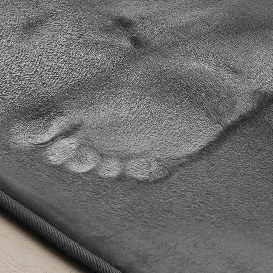 Tapetes de Banheiro Antiderrapante de Veludo com Espuma Confortável