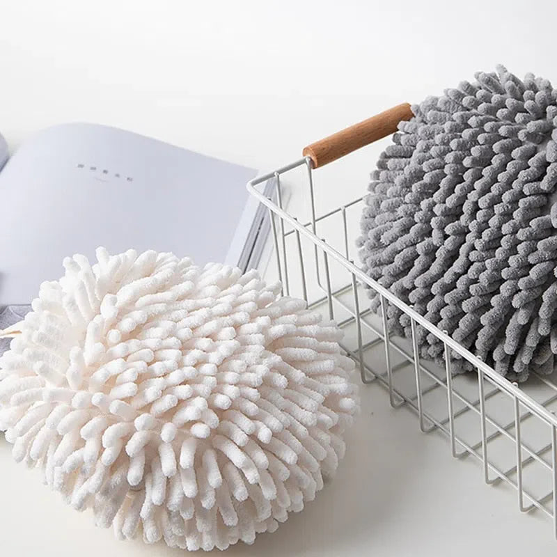 Toalhas de Mão com Pompom em Chenille - Conforto e Estilo para Sua Decoração