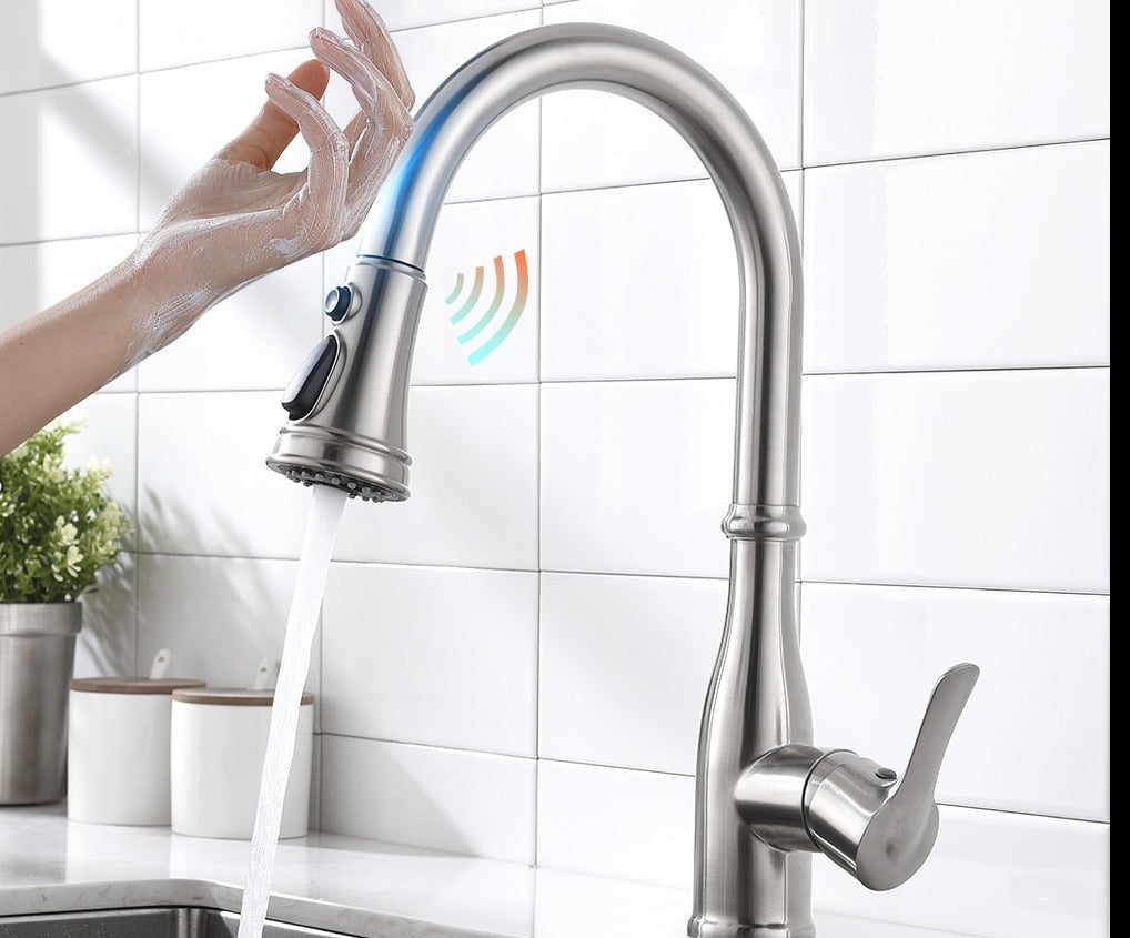 Torneira Elétrica Inteligente para Cozinha com Controle Touch