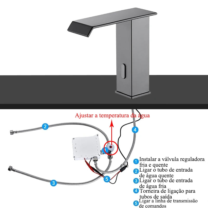 Torneira Elétrica com Sensor Touch para Banheiro - Modelo Arion