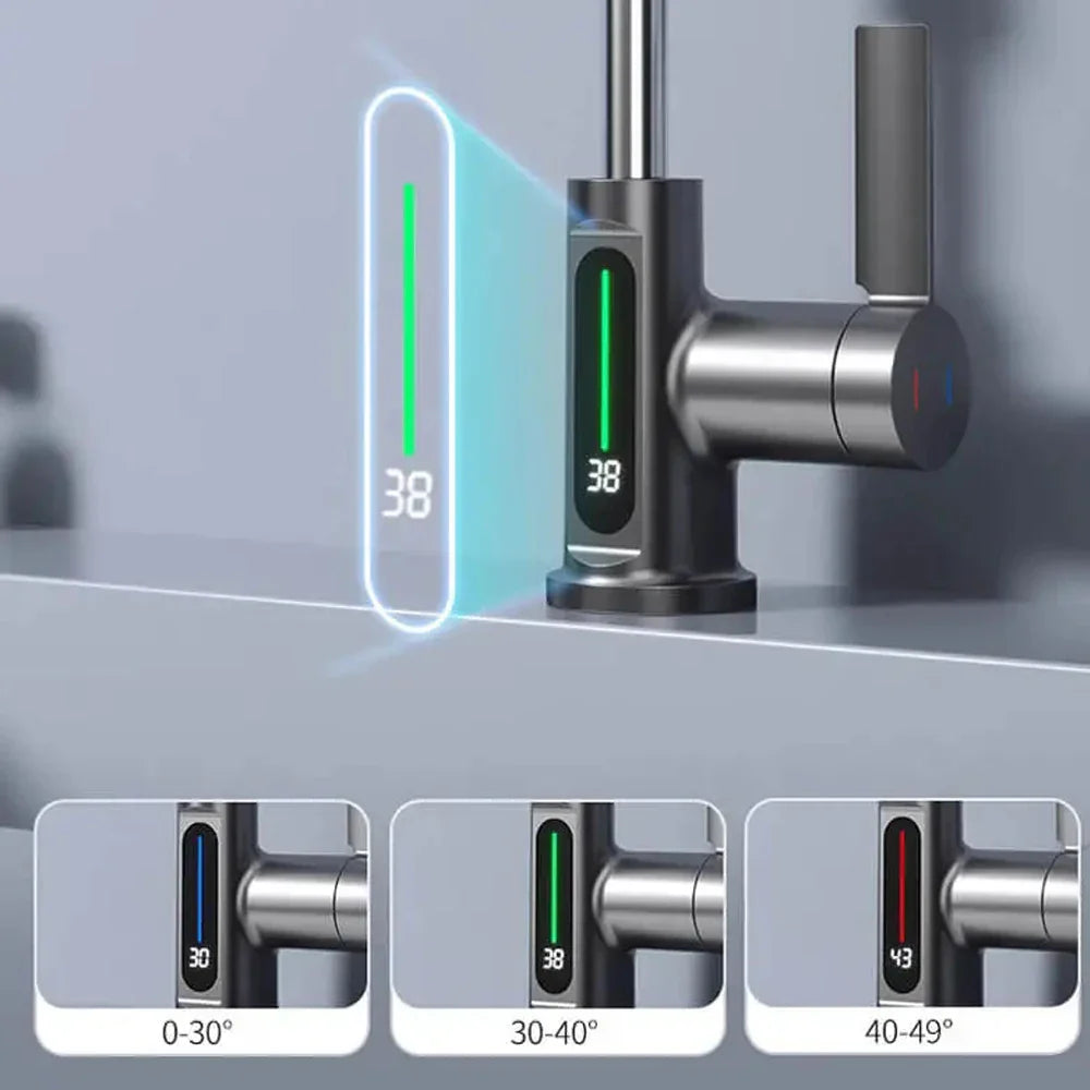 Torneira Gourmet Digital com Sensor de Temperatura e Controle de Fluxo