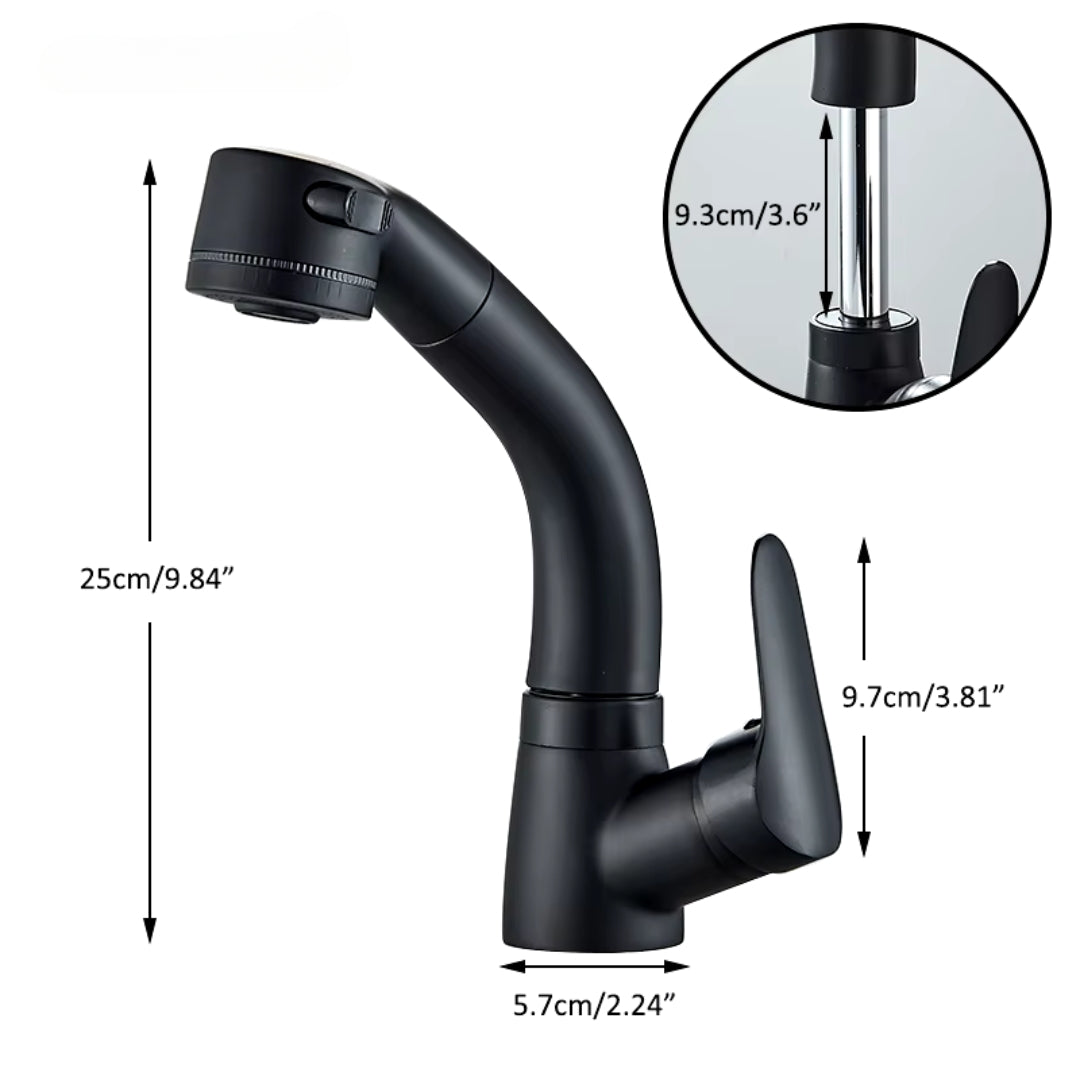 Torneira Gourmet Extensível para Banheiro Zenith - Design Moderno e Funcional