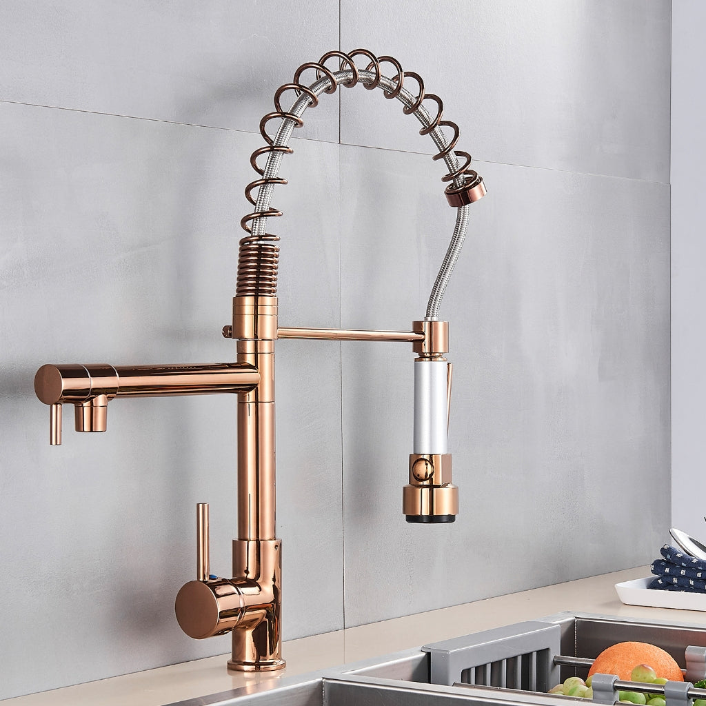 Torneira Gourmet Monocomando com LED Safira para Cozinha