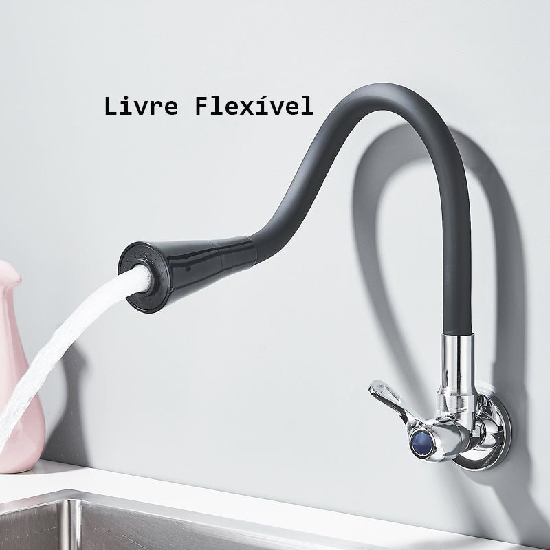 Torneira Gourmet de Parede para Cozinha - Design Moderno e Funcional