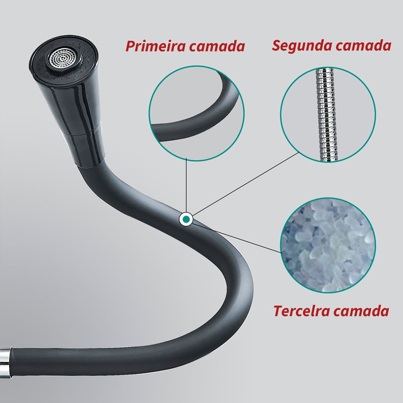 Torneira Gourmet de Parede para Cozinha - Design Moderno e Funcional