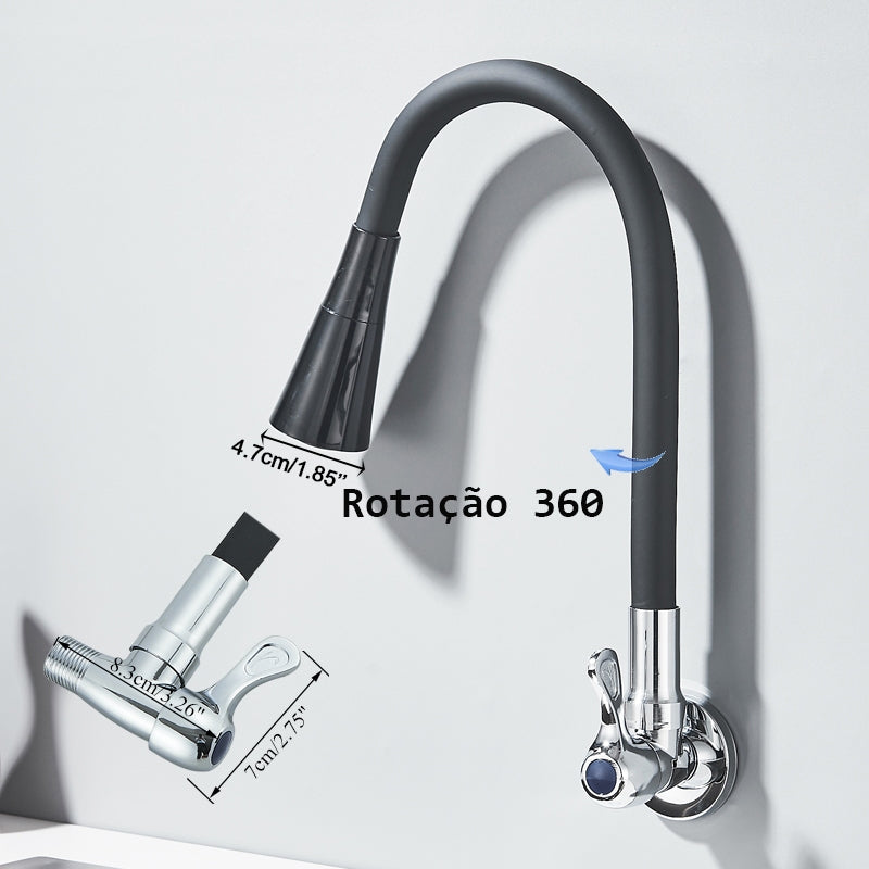 Torneira Gourmet de Parede para Cozinha - Design Moderno e Funcional