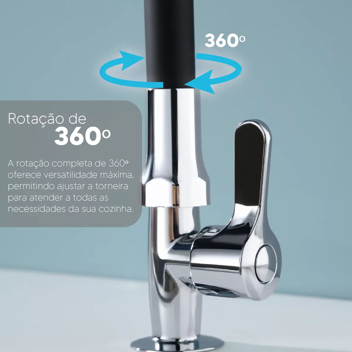 Torneira Gourmet de Parede para Cozinha - Design Moderno e Funcional