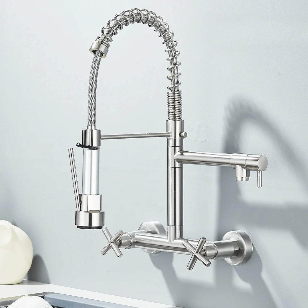 Torneira Gourmet de Parede para Cozinha - Modelo Aura, Design Moderno e Funcional