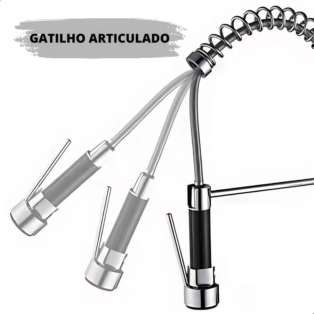 Torneira Gourmet para Cozinha Elara - Misturador de Água com Design Moderno