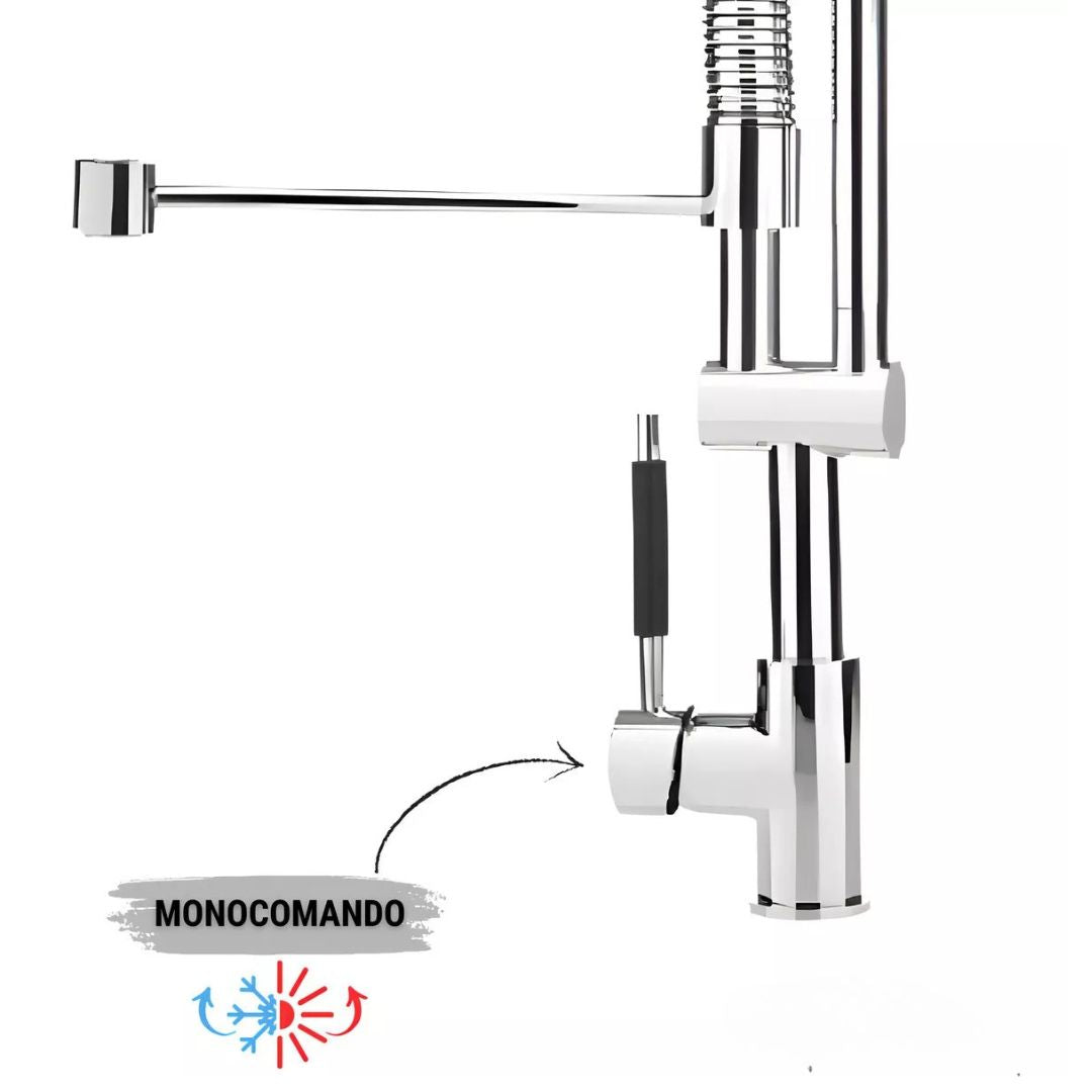 Torneira Gourmet para Cozinha Elara - Misturador de Água com Design Moderno