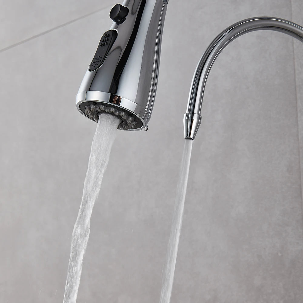 Torneira Gourmet para Cozinha Monocomando com Dupla Função e Filtro, Jato Extensível