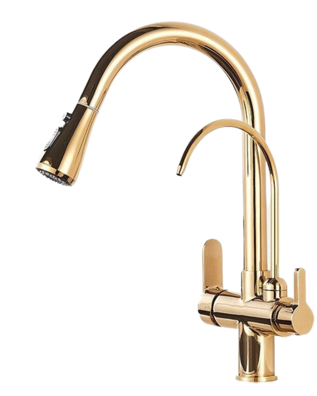 Torneira Gourmet para Cozinha Monocomando com Dupla Função e Filtro, Jato Extensível