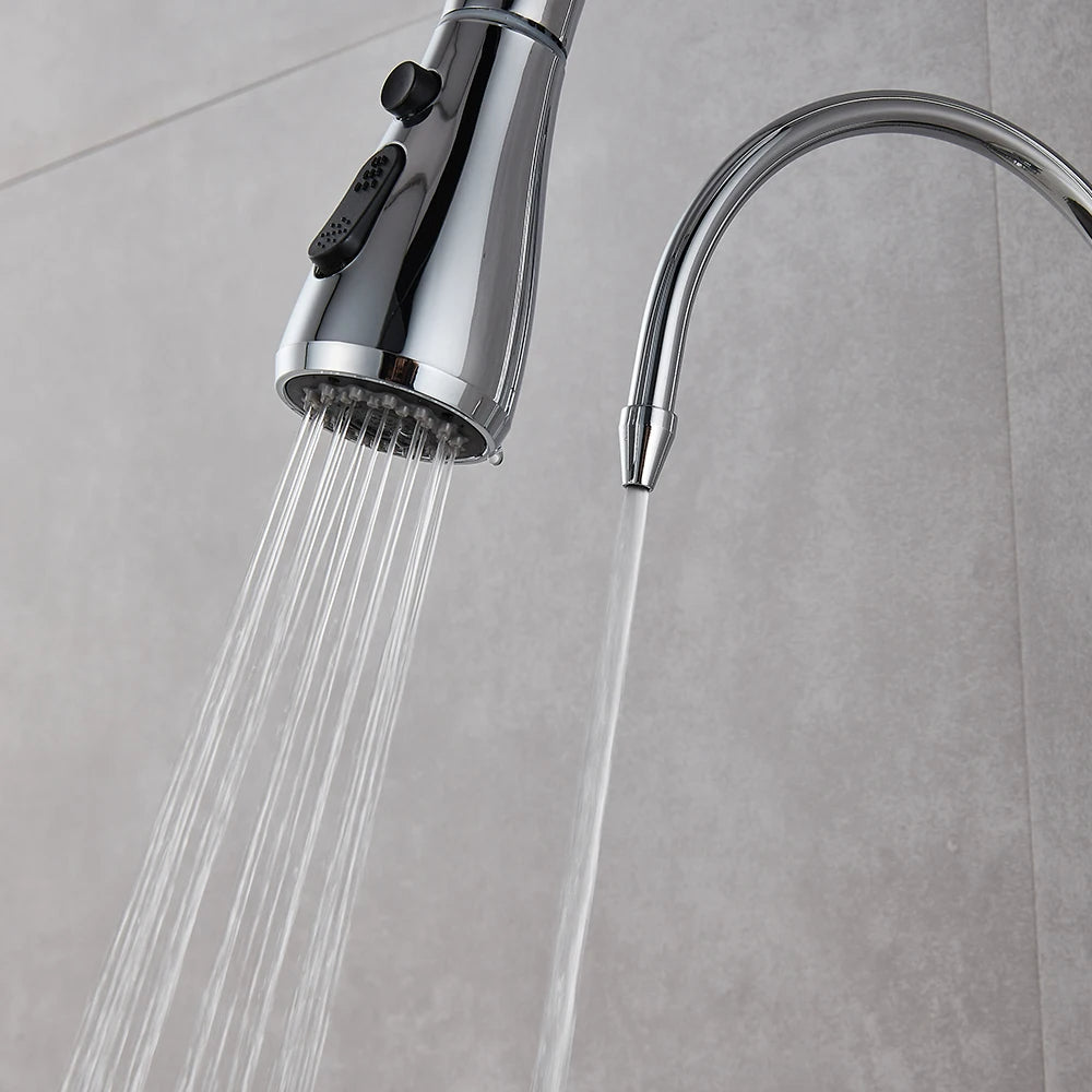 Torneira Gourmet para Cozinha Monocomando com Dupla Função e Filtro, Jato Extensível