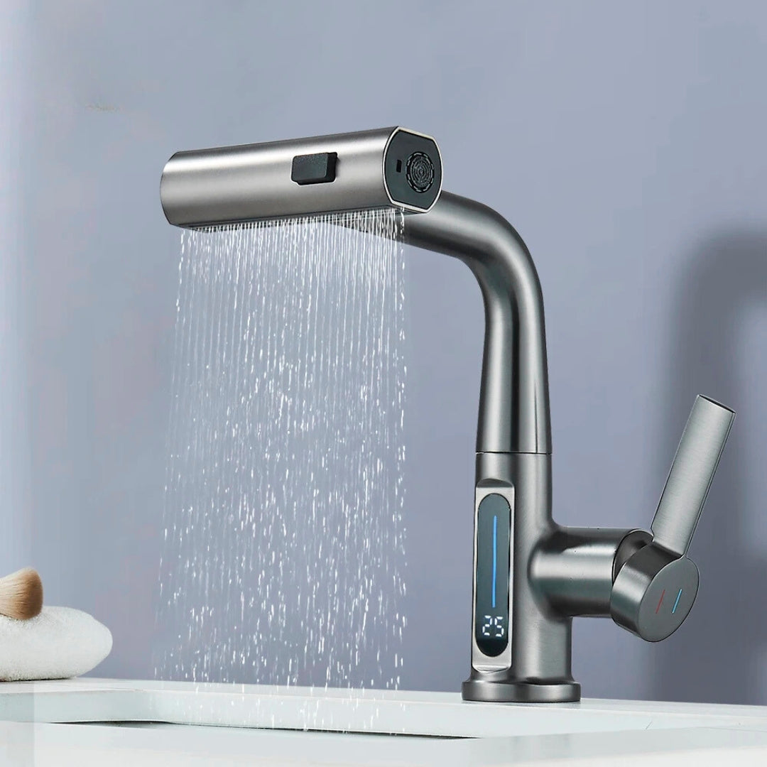 Torneira Monocomando Digital Cascata para Banheiro - Design Moderno e Funcional