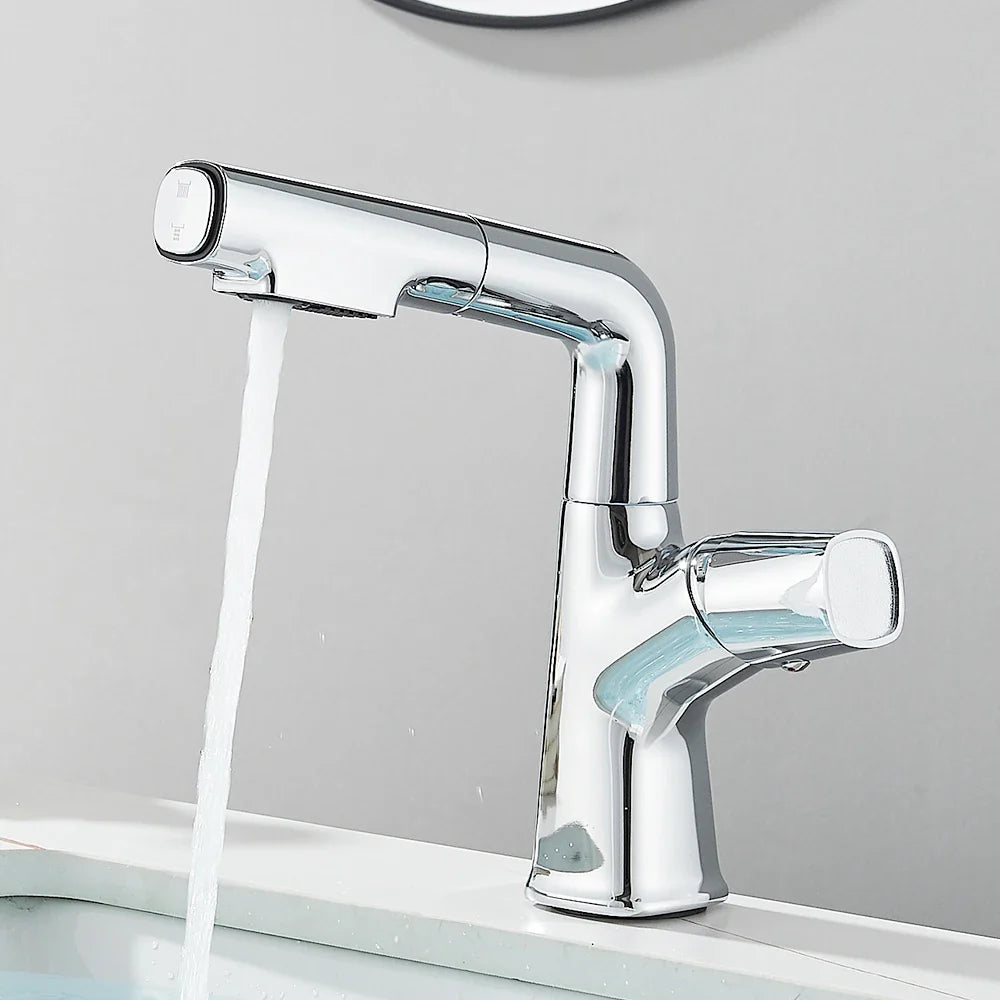 Torneira Monocomando Gourmet Extensível para Banheiro - Modelo Angel