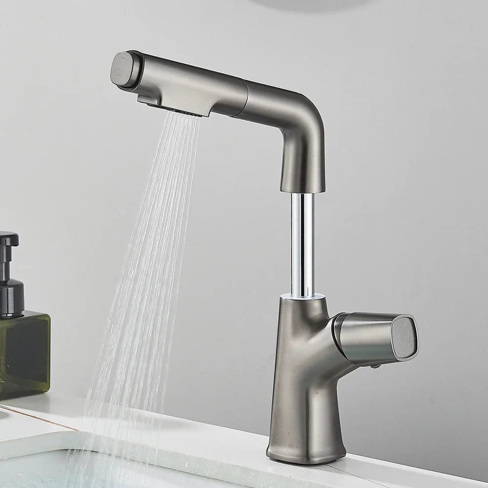 Torneira Monocomando Gourmet Extensível para Banheiro - Modelo Angel