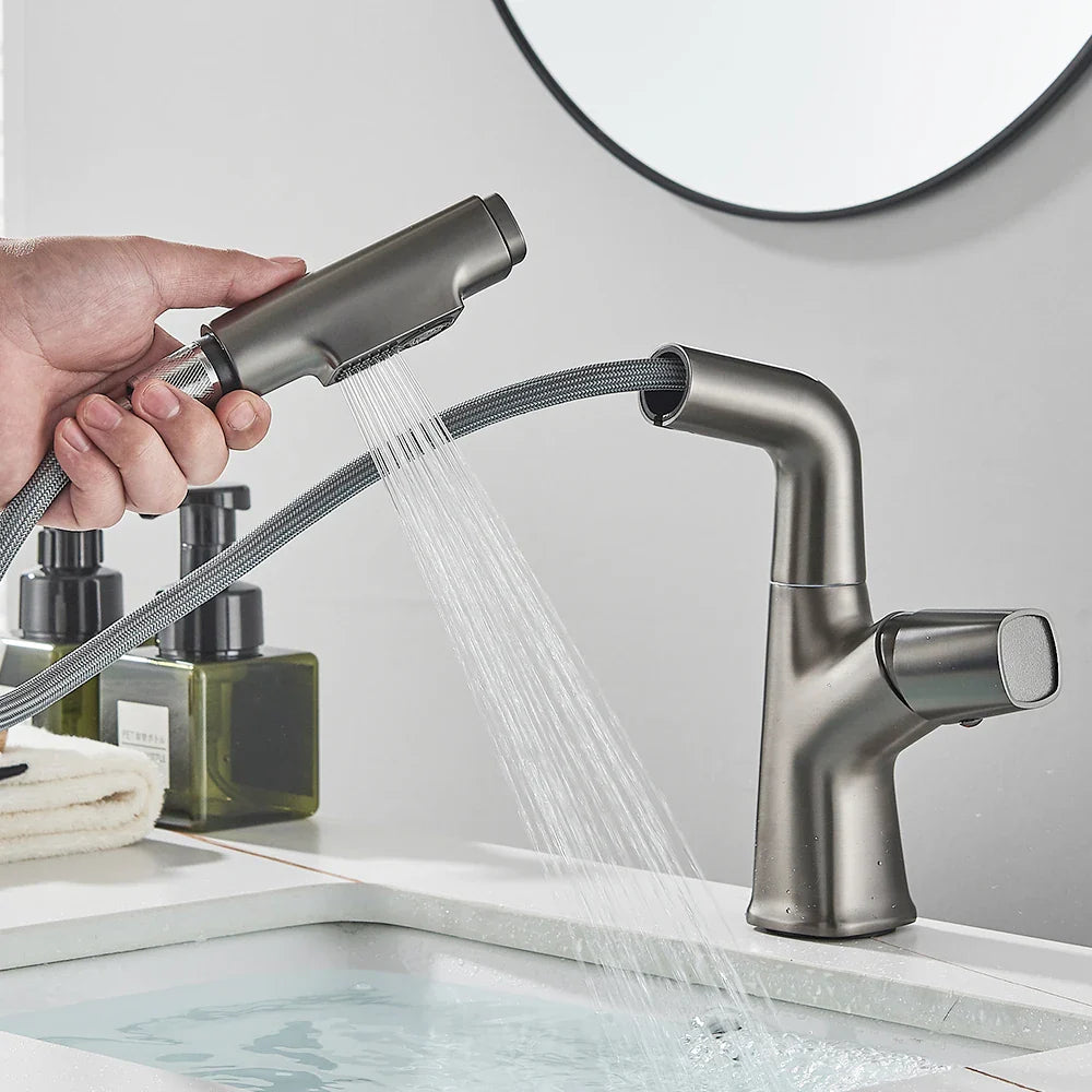 Torneira Monocomando Gourmet Extensível para Banheiro - Modelo Angel