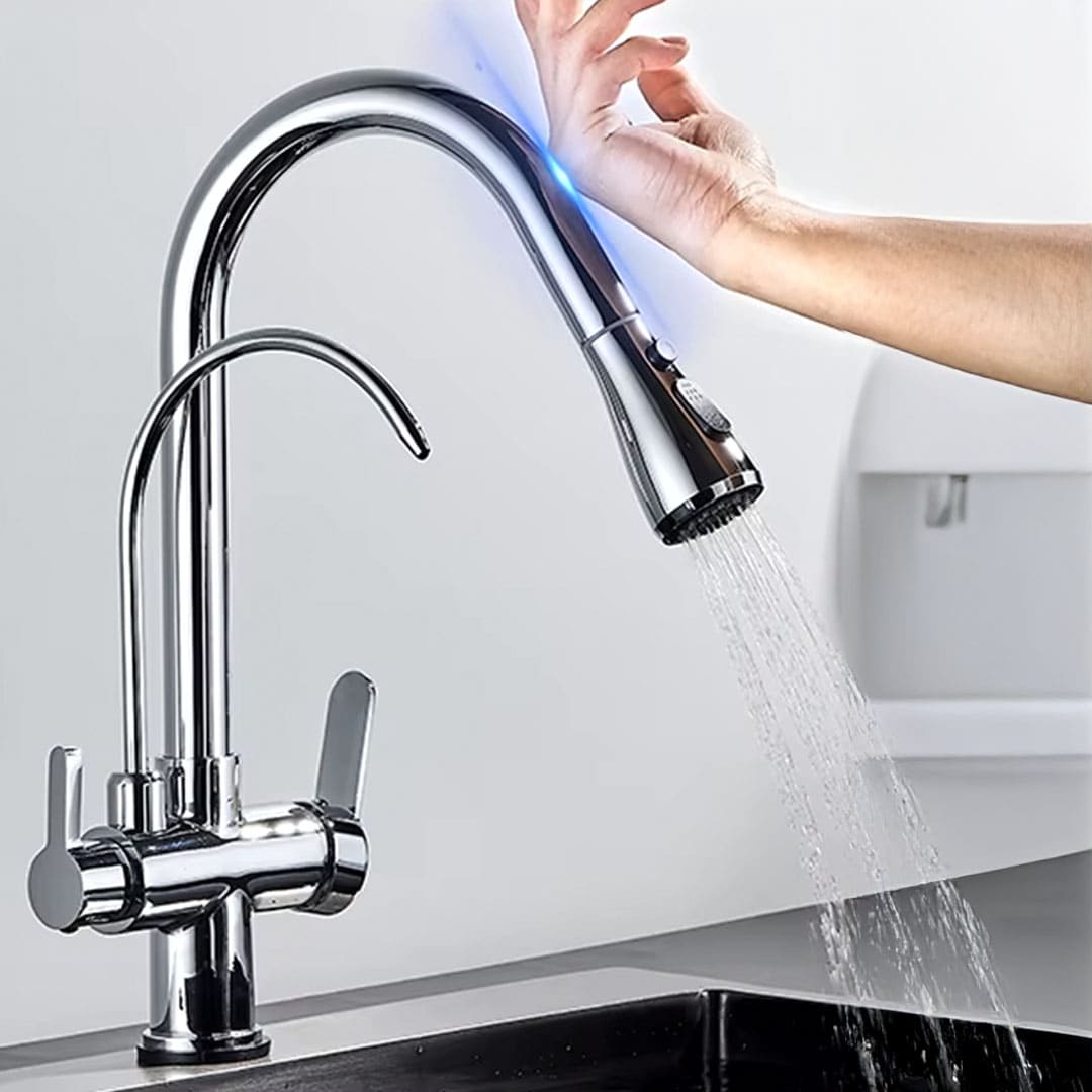 Torneira Monocomando Touch Gourmet para Cozinha com Filtro Integrado