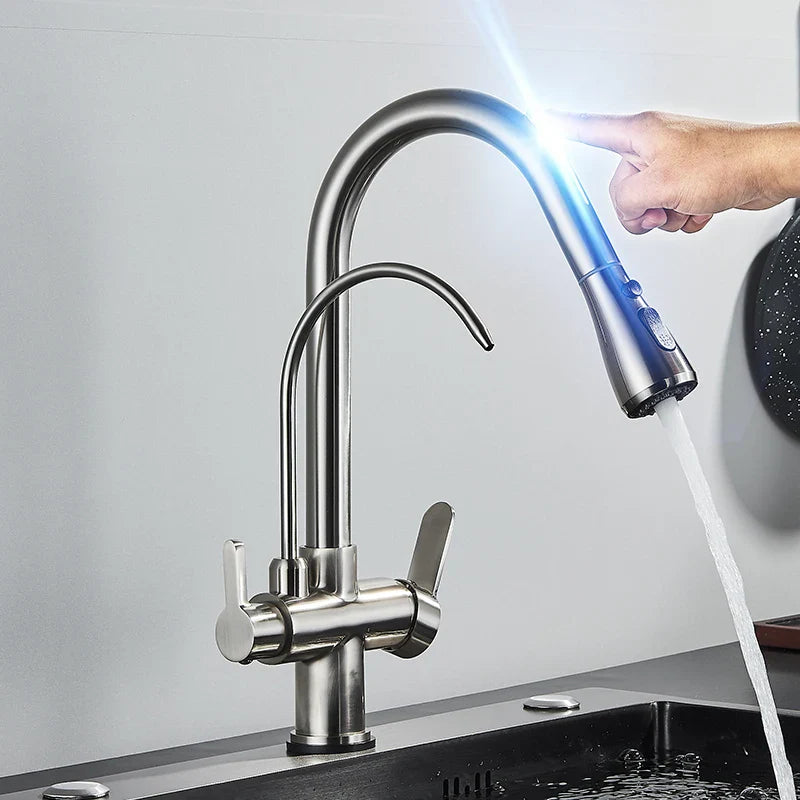 Torneira Monocomando Touch Gourmet para Cozinha com Filtro Integrado